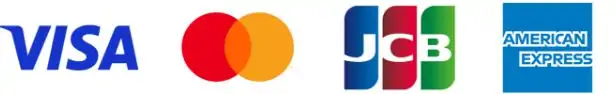 VISA　Master　JCB　AMERICAN EXPRESS